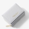 Women's Wallet Cross Pattern Leather Clip Zipper Short Three Fold Wallet Student Zero Wallet Wallet 