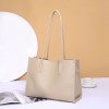 Genuine leather tote bag, new niche cowhide soft leather bucket bag, commuting bag, shoulder bag, women's large capacity, versatile 