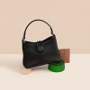 Button in the bag, underarm bag, niche design, minimalist top layer cowhide handbag, genuine leather crossbody bag 