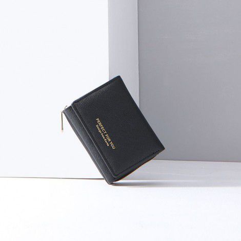 Women's Wallet Cross Pattern Leather Clip Zipper Short Three Fold Wallet Student Zero Wallet Wallet 