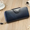 Women's wallet top layer oil wax cowhide long genuine leather bag grab bag 