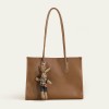 Tote bag, genuine leather underarm bag, large capacity autumn exquisite cowhide niche bag, shoulder bag 
