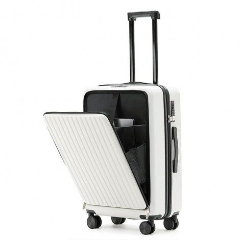 Multi functional zippered suitcase with 24 inch password trolley box 