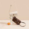 Small square bag, fashionable and simple, single shoulder bag, high-end tofu bag, cowhide underarm bag, women's crossbody bag, retro style 
