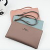Women's Handheld Wallet Long Zipper Handheld Multi functional Phone Bag Solid Color Large Capacity Zero Wallet 