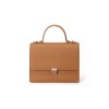 Retro minimalist doctor's bag with niche design, crossbody bag with high-end feel, large capacity leather shoulder bag 
