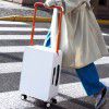Macaron color high aesthetic luggage, universal wheels, silent wide pull rod box, 24 inch TSA password box, large travel box 