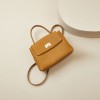 Versatile retro crossbody mobile phone bag, genuine leather one shoulder women's bag, top layer cowhide portable mini bag 