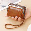 Change Card Bag Women's Buckle Zero Wallet 4-inch Zipper Clip Bag Handheld Bag 