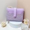 Women's Stone Pattern Wallet Buckle Short Korean Edition Card Bag Zipper Multi Card Position Zero Wallet 