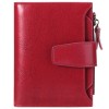 Genuine leather wallet women's short multi-functional zipper women's wallet large capacity card clip zero wallet 