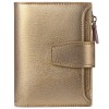 Genuine leather wallet women's short multi-functional zipper women's wallet large capacity card clip zero wallet 