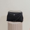 Top layer cowhide flap bag, niche, high-end feeling, one shoulder crossbody bag, versatile for commuting, T-lock buckle, large capacity handbag 