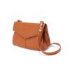 Postal bag with niche design, crossbody bag, versatile for commuting, large capacity leather shoulder bag 