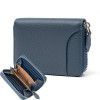 Men's Wallet Short Wallet, Multiple Card Positions, Zero Wallet, Cowhide Zipper Bag, Men's Keychain 