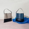 Large capacity shoulder bag, Korean minimalist cowhide shopping bag, fashionable color blocking leather tote bag 