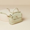 Versatile retro crossbody mobile phone bag, genuine leather one shoulder women's bag, top layer cowhide portable mini bag 