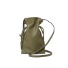 Women's drawstring bucket bag, single shoulder crossbody, niche genuine leather bag, fashionable and minimalist lucky bag bag for women 