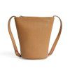 Mobile phone bag, genuine leather small crossbody bag, fashionable and simple single shoulder bag, versatile for women, summer bucket bag 