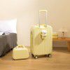 Luggage with cup holder, student female high appearance, 24 inch small fresh suitcase, male small lightweight 20 inch travel suitcase 