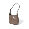 Retro oil wax cowhide underarm bag, niche, light luxury feel handbag, fashionable and trendy commuting shoulder bag 