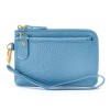 Women's Wallet Fashion Zipper Coin Handheld Small Bag Cowhide Zero Wallet Keychain 
