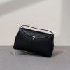Top layer cowhide flap bag, niche, high-end feeling, one shoulder crossbody bag, versatile for commuting, T-lock buckle, large capacity handbag 