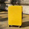 Macaron color high aesthetic luggage, universal wheels, silent wide pull rod box, 24 inch TSA password box, large travel box 