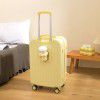 Luggage with cup holder, student female high appearance, 24 inch small fresh suitcase, male small lightweight 20 inch travel suitcase 