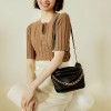 Autumn and Winter New Genuine Leather Pleated Cloud Bag Chain Dumpling Bag Single Shoulder Cowhide Crossbody Bag Small Bag Girl 