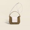 Women's small bag, mobile phone bag, hand-held crossbody bag, women's contrasting color niche design, women's bag, simple commuting shoulder bag 