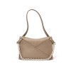 New leather handbag with one shoulder chain bag, niche M-shaped contour design, envelope bag, matte cowhide crossbody bag 