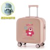 New Cute Cartoon Luggage 18 inch with Cup Holder Boarding Trolley Box Student Travel Password Box 