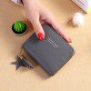Wallet Minimalist Square Women's Wallet Short Zipper Small Money Clip Tassel Mini Zero Wallet 