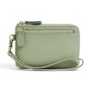 Women's Wallet Fashion Zipper Coin Handheld Small Bag Cowhide Zero Wallet Keychain 