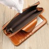 Women's wallet top layer oil wax cowhide long genuine leather bag grab bag 