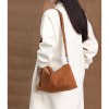 New autumn and winter crossbody pillow bag, single shoulder bag, frosted cowhide, versatile for commuting 