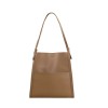 Tote bag, genuine leather one shoulder women's bag, bags bag, large capacity, high-end feeling, niche commuting bag, underarm bag 