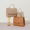 Retro minimalist doctor's bag with niche design, crossbody bag with high-end feel, large capacity leather shoulder bag 