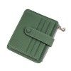 Wallet Women's Zipper Zero Wallet Cowhide Buckle Multi Card Card Bag 