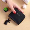 Wallet Minimalist Square Women's Wallet Short Zipper Small Money Clip Tassel Mini Zero Wallet 