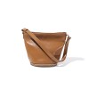 Autumn and winter bucket bag with niche design, leather shoulder bag with large capacity, versatile for commuting, crossbody bag 
