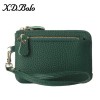 Women's Wallet Fashion Zipper Coin Handheld Small Bag Cowhide Zero Wallet Keychain 