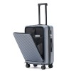 Multi functional zippered suitcase with 24 inch password trolley box 
