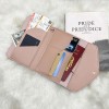 Short Card Bag Women's Tassel Simplified Three fold Card Bag Women's Card Bag 
