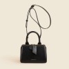 Genuine leather women's bag, crossbody bag, high-end mobile phone bag, commuting small bag, exquisite niche design, triangle bag, handbag 
