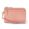 Women's Wallet Fashion Zipper Coin Handheld Small Bag Cowhide Zero Wallet Keychain 