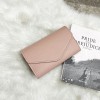 Short Card Bag Women's Tassel Simplified Three fold Card Bag Women's Card Bag 