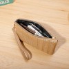 Mobile phone bag women's medium length grass woven hand-held bag woven mobile phone zero wallet 