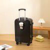 Luggage with cup holder, student female high appearance, 24 inch small fresh suitcase, male small lightweight 20 inch travel suitcase 